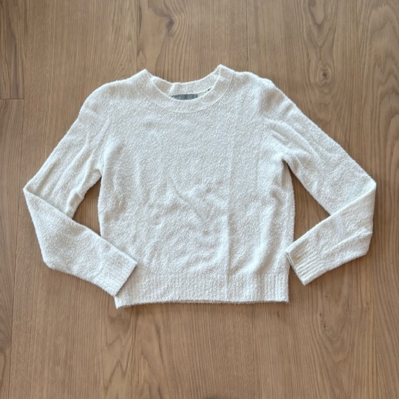 Vince | Teddy fleece sweater | cream | size Large - Picture 1 of 8